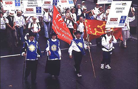 Les Euro Randos en 2001 - arrivée à Strasbourg
