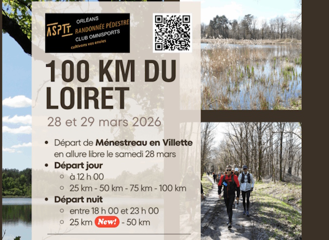 Les 100 km du Loiret les 28 et 29 mars 2026 