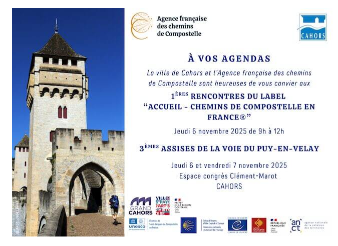 3ème édition des Assises de la Voie du Puy – 6 et 7 novembre 2025  3ème édition des Assises de la Voie du Puy – 6 et 7 novembre 2025