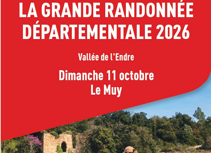 La Grande Randonnée Départementale du Var – 11 octobre 2026  