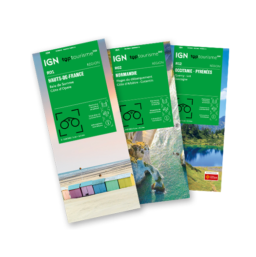 Une nouvelle collection de cartes IGN : les "top tourisme 250" 