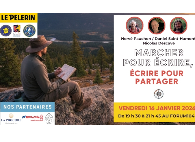 Table ronde : Marcher pour écrire, écrire pour partager – 16 janvier 