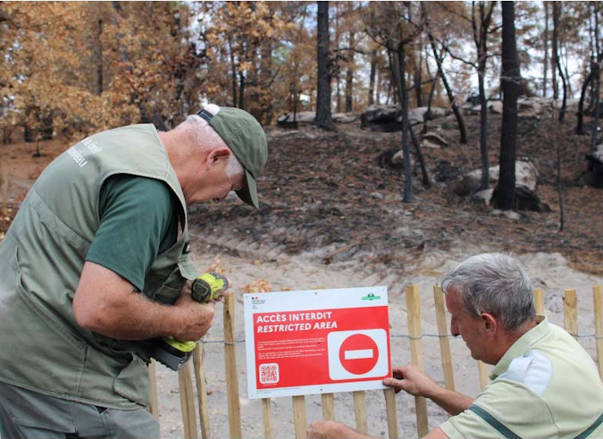 Des itinéraires de randonnée encore fermés après les incendies 