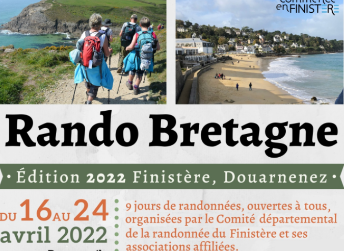 La Rando Bretagne est de retour du 16 au 24 avril 2022 La Rando Bretagne est de retour du 16 au 24 avril 2022