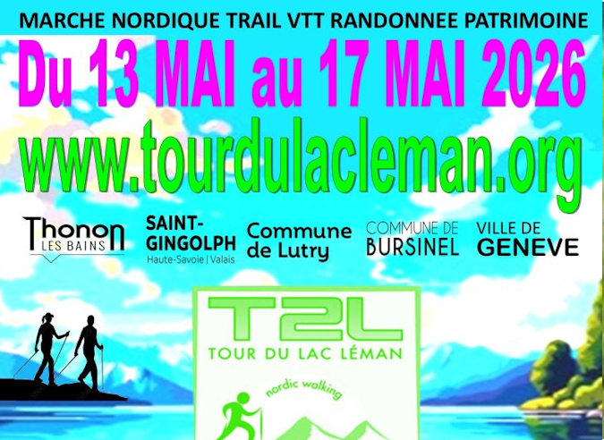 T2L Tour du lac Léman - du 13 au 17 mai