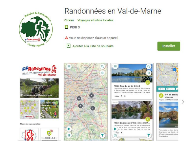 Une application pour randonner dans le Val-de-Marne 