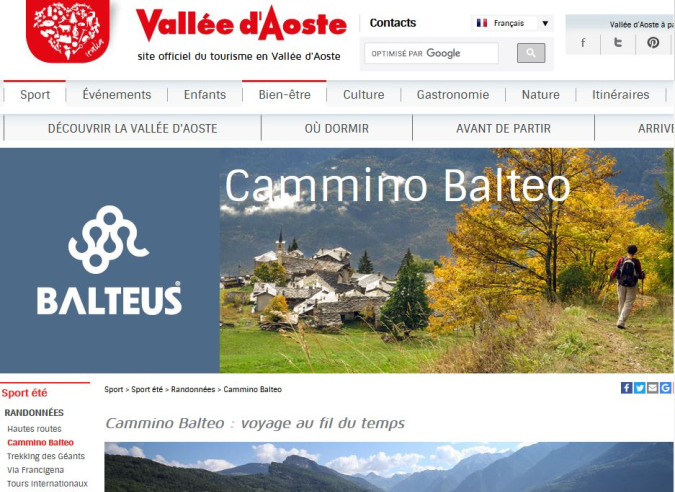 Une itinérance en Vallée d’Aoste : le Cammino Balteo