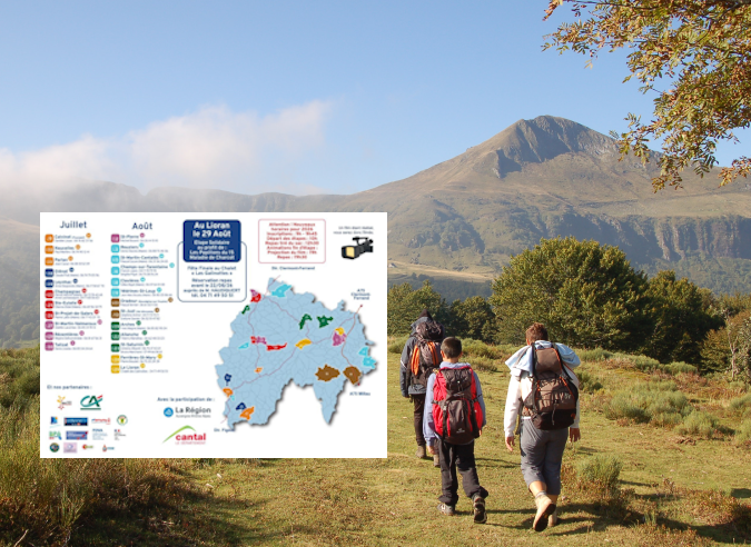 Tour du Cantal pédestre 2026 – 9 juillet – 29 aout 