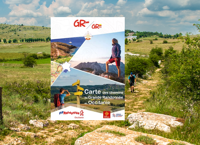 La carte des chemins de Grande Randonnée en Occitanie La carte des chemins de Grande Randonnée en Occitanie