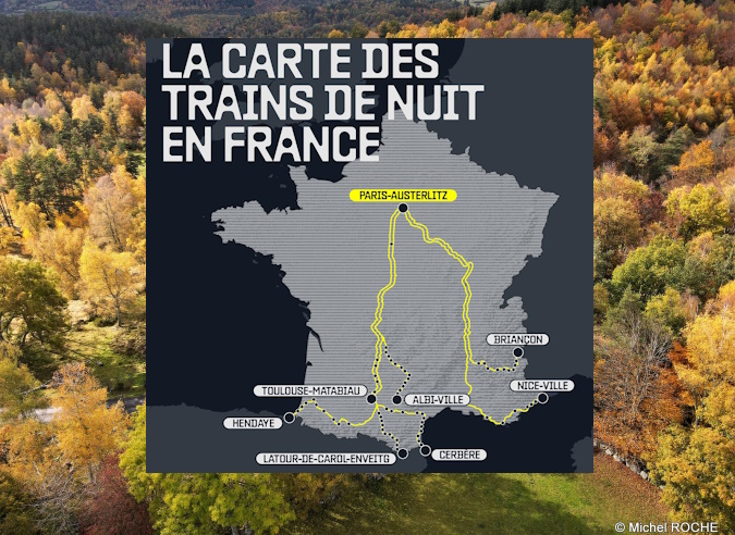 Des itinéraires d'aventures accessible en train de nuit