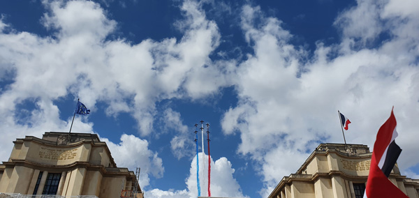 Cérémonie de passation du drapeau olympique Paris