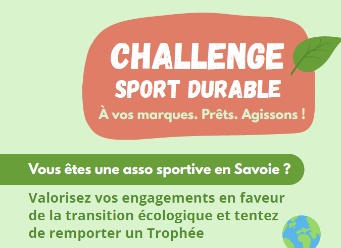 La Savoie organise un Challenge Sport durable. Participez !