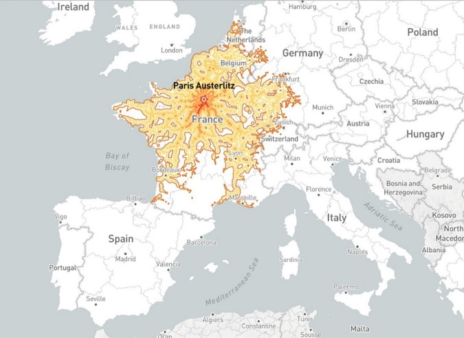 Chronotrains : la carte interactive qui favorise les transports en train 