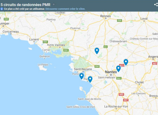 Cinq nouveaux circuits de randonnées accessibles aux handicapés en Loire-atlantique Cinq nouveaux circuits de randonnées accessibles aux handicapés en Loire-atlantique