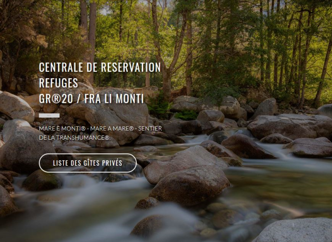 GR® 20 : ouverture de la plateforme de réservation des refuges  