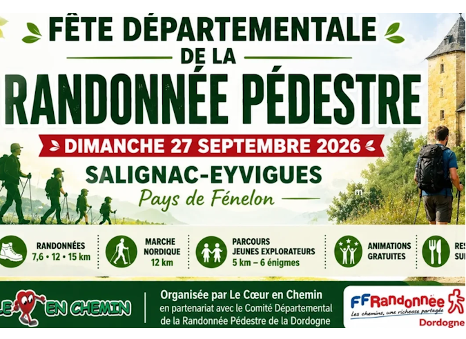Fête de la randonnée de Dordogne 2026 - dimanche 27 septembre 