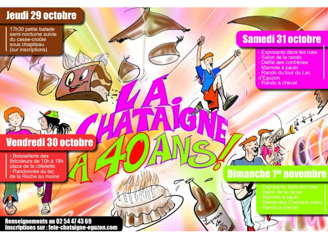 Fête de la Châtaigne d’Éguzon : trois jours de randonnée  -  31 octpbre – 1er novembre 