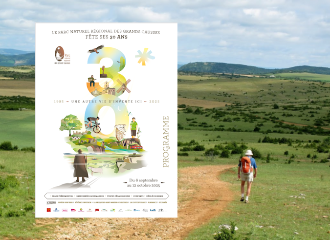 30 ème anniversaire du Parc naturel régional des Grands Causses - Sept-oct. 2025 30 ème anniversaire du Parc naturel régional des Grands Causses - Sept-oct. 2025