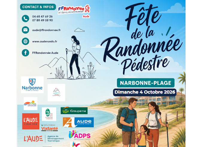 Fête de la randonnée de l’Aude - 4 octobre – Narbonne 