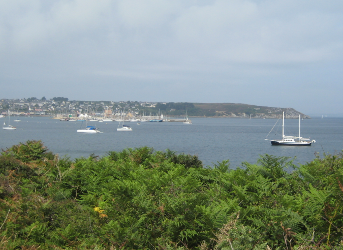 Important éboulement du sentier côtier près de Camaret 