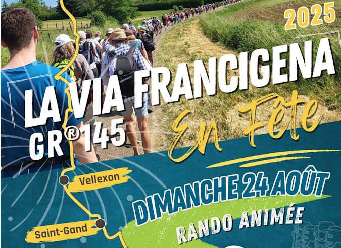 En Haute Saône, la Via Francigena en fête le 24 août 2025 En Haute Saône, la Via Francigena en fête le 24 août 2025