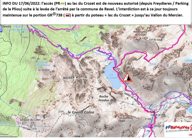 Isère : l'accès au lac du Crozet est de nouveau autorisé  