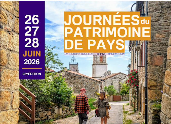 Journées du patrimoine de pays – 26 – 27 et 28 juin 