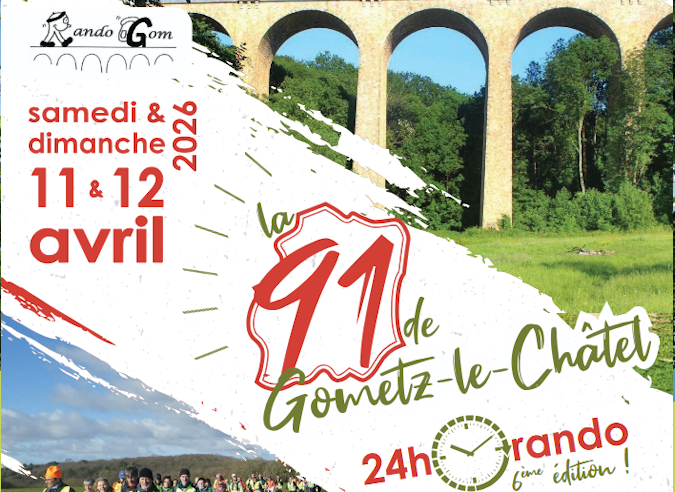  Un défi dans l'Essonne : 24 h de marche - La 91 de Gometz-le-Châtel - 11 – 12 avril 2026 