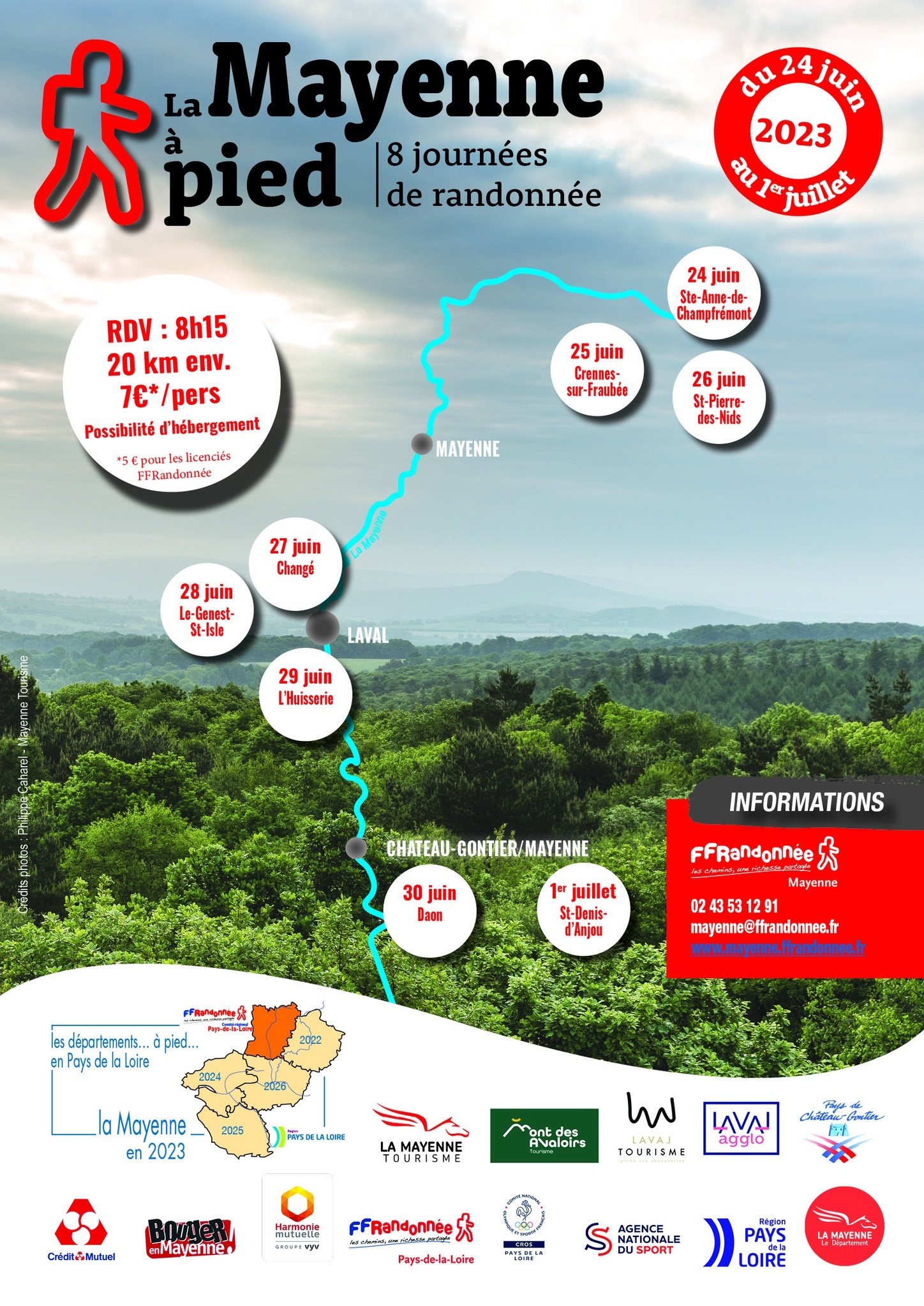mayenne a pied
