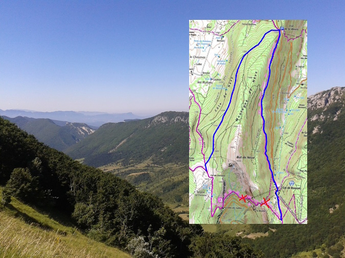 Drôme : Modification du GR® 93 - secteur du Col de Rousset 