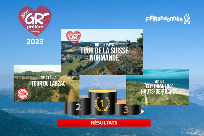 Le GR® de Pays Tour de la Suisse normande élu GR® préféré des Français 2023 ! 