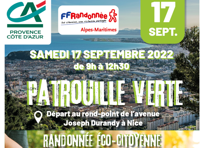 Opération nettoyage de sentiers à Nice le 17 septembre 2022 Opération nettoyage de sentiers à Nice le 17 septembre 2022