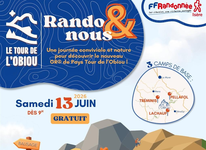 GR® de Pays Tour de l’Obiou : inauguration – 13 juin