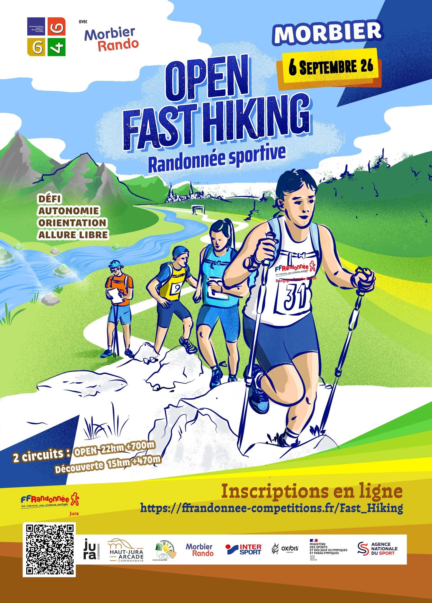 Open Fast Hiking de Franche Comté - Trace 6/46 - Morbier - 6 septembre