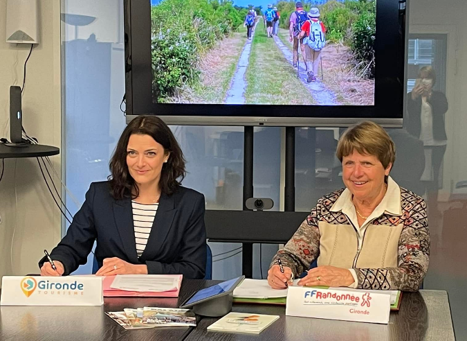 Le comité FFRandonnée Gironde renforce son partenariat avec Gironde Tourisme Le comité FFRandonnée Gironde renforce son partenariat avec Gironde Tourisme