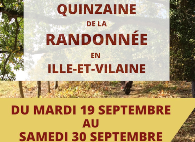 Quinzaine de la rando en Ille-et-Vilaine - du mardi 19 au samedi 30 septembre 2023