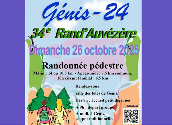 Rand’Auvézère - 26 octobre 2025 à Génis - Dordogne 