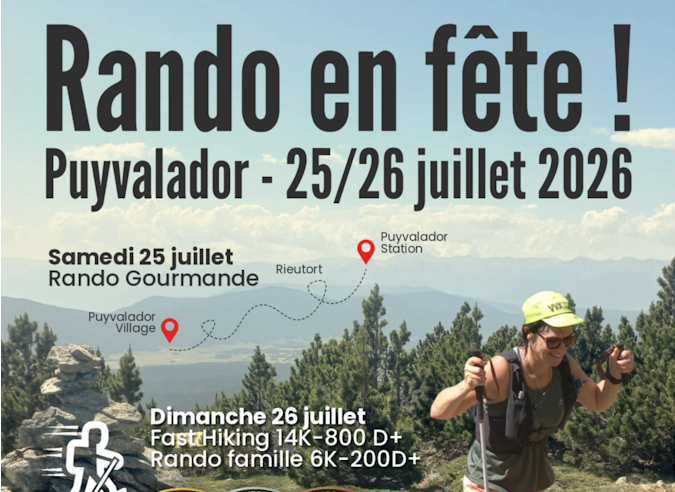 Rando en fête - Open de Fast-Hiking  (Puyvalador - Pyrénées orientales) 25 -  26 juillet 
