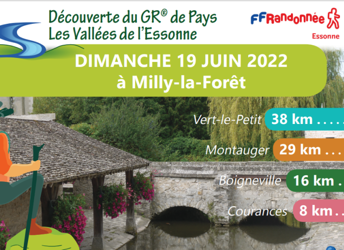 Découverte du GR ® de Pays Les Vallées de l’Essonne -    Dimanche 19 juin 2022 à Milly-la-Forêt 