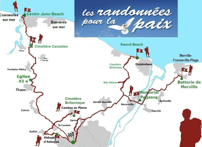 En Normandie, les randonnées pour la paix  -  8 mai 2025 