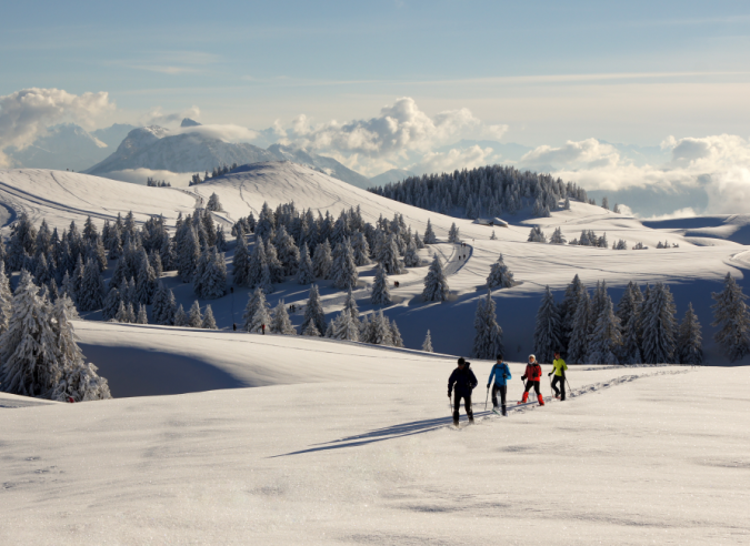 Où randonner à raquettes à neige en France ?