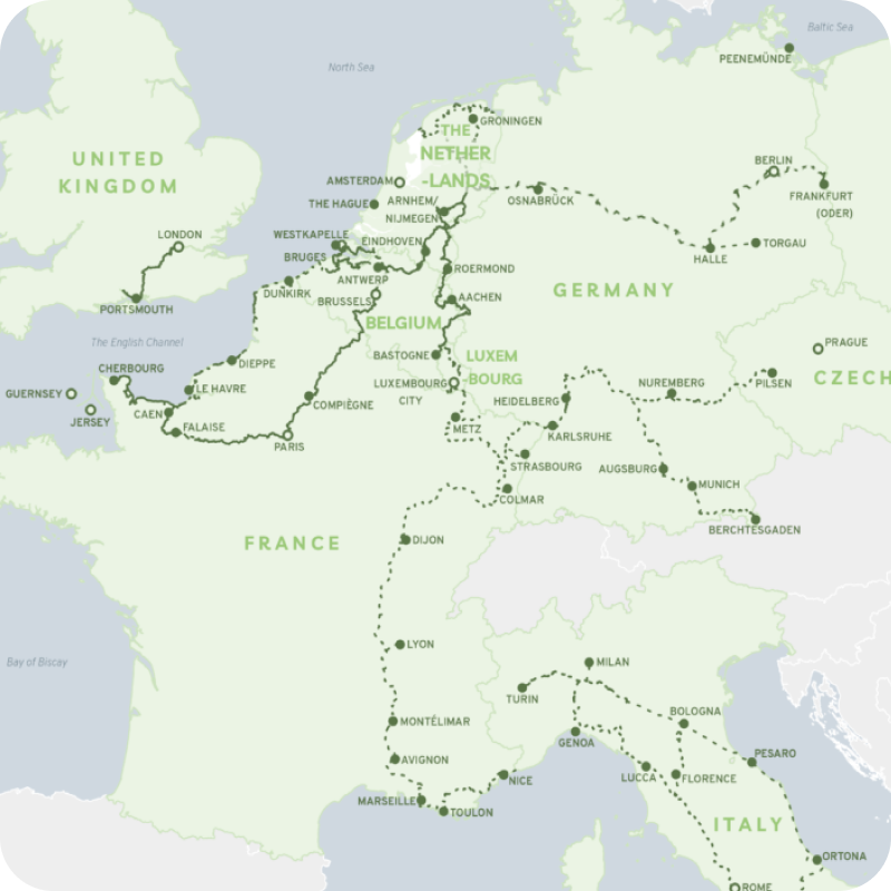 carte route liberation