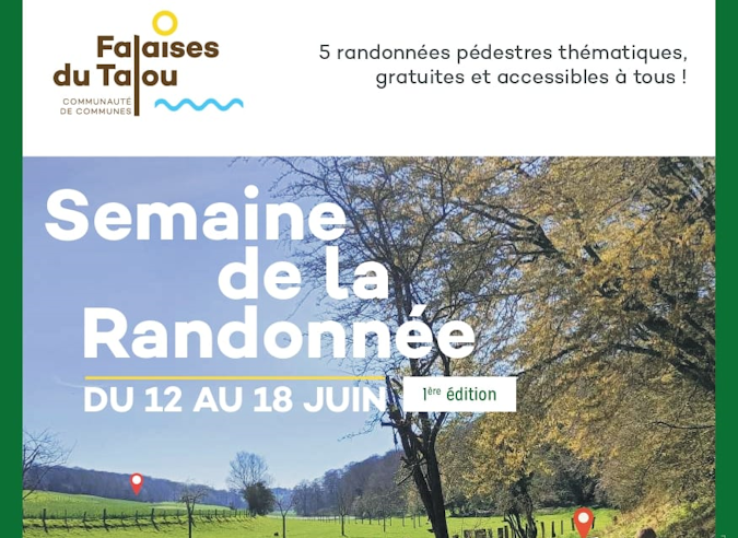 Semaine de la Randonnée aux falaises du Talou – 12 – 18 juin 2023 (Seine Maritime)  