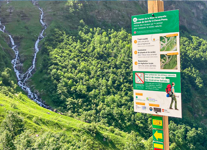 Restauration du sentier du Bout du Monde dans le Haut Giffre
