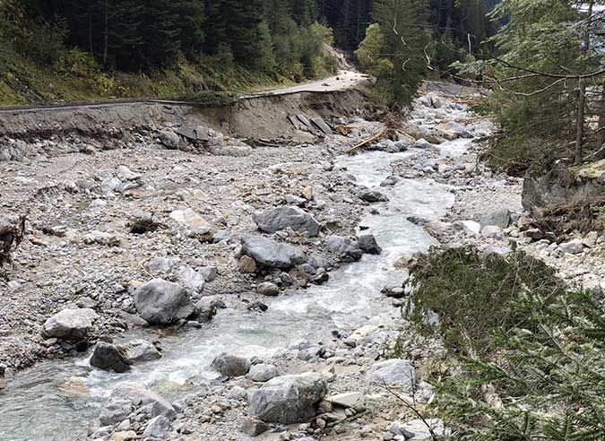 Soutien aux GR® des Alpes-maritimes victimes de la tempête Alex