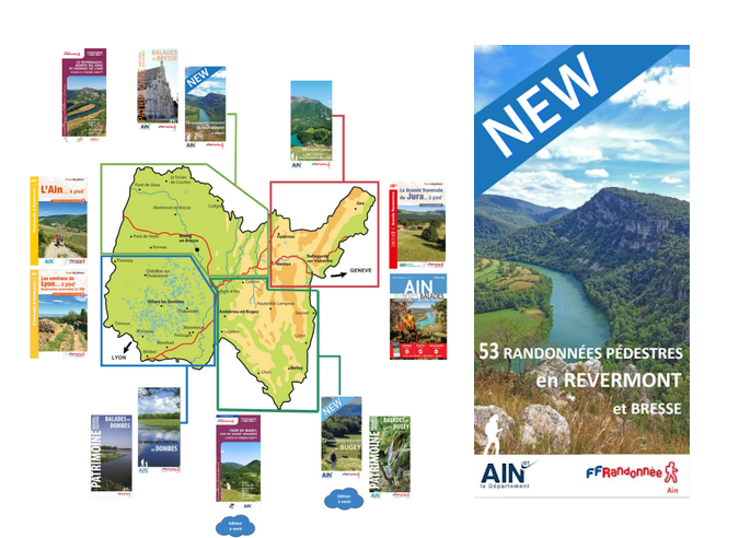 Un topoguide pour randonner en Revermont et en Bresse
