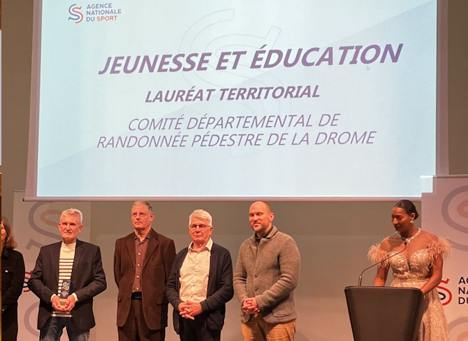 Le comité FFRandonnée Drôme récompensé par l’Agence nationale du Sport 
