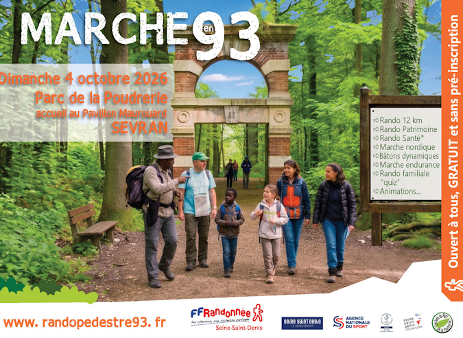 Marche en  93, fête de la  rando de Seine Saint Denis – Sevran – 4 octobre  