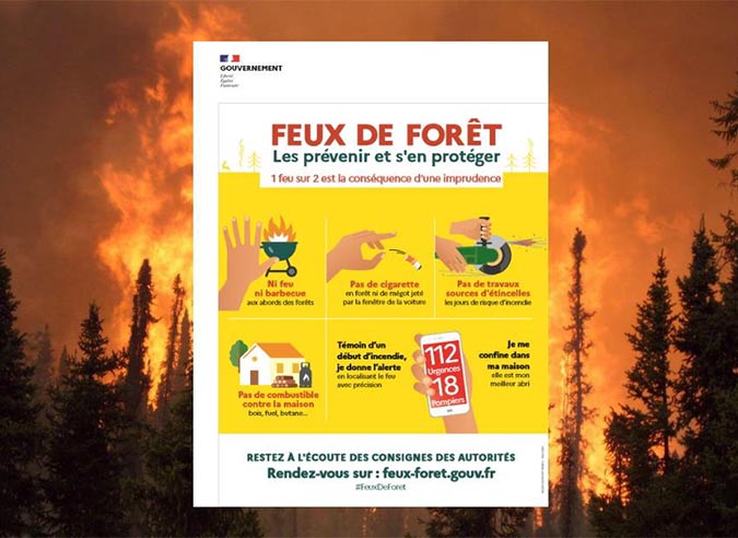 Feux de forêts : que faire si on en est témoin d’un départ de feu ? 