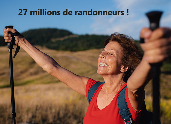 Avec 27 millions de pratiquants, la randonnée est le sport le plus pratiqué en France